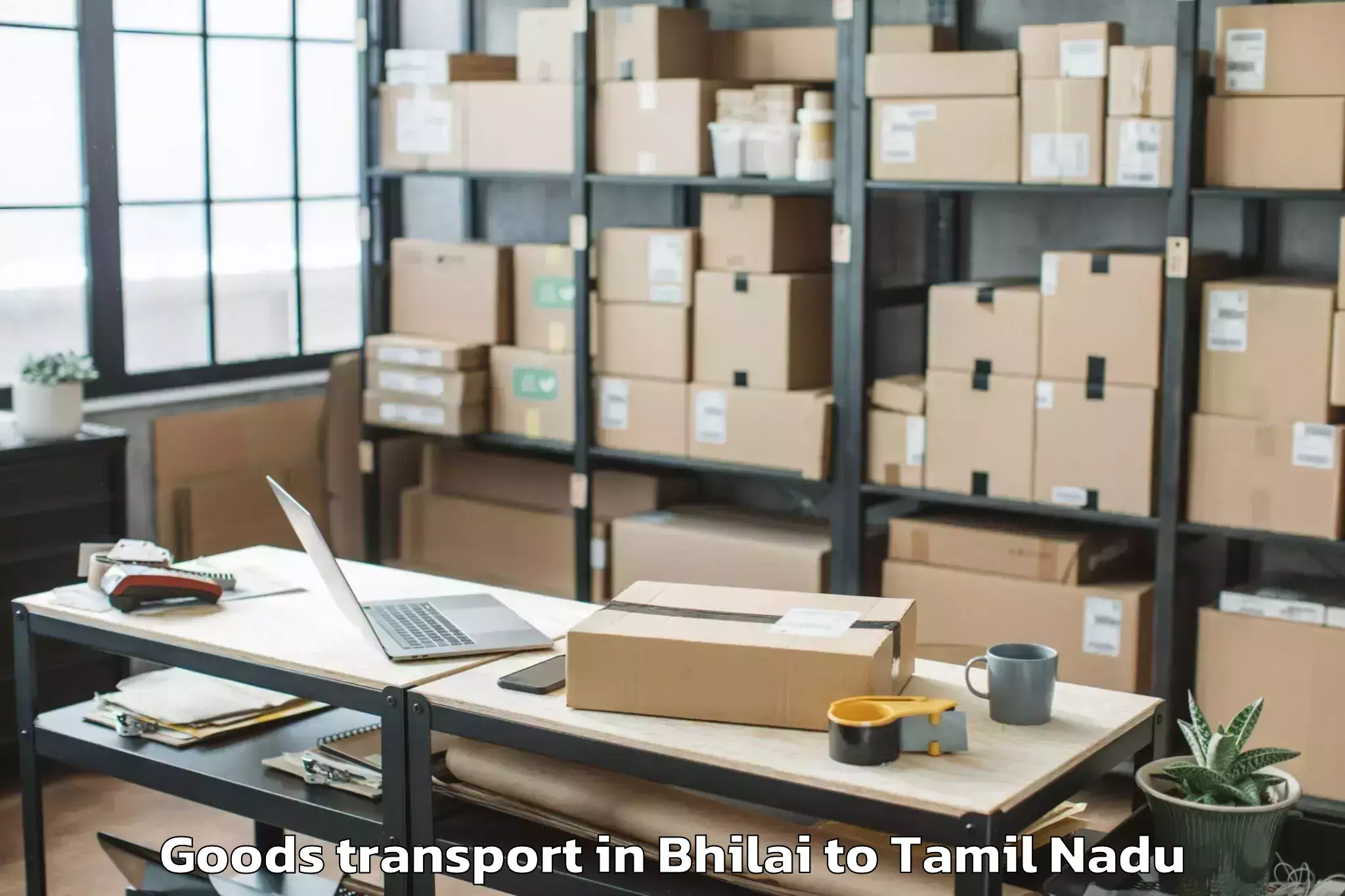 Efficient Bhilai to Srivilliputhur Goods Transport